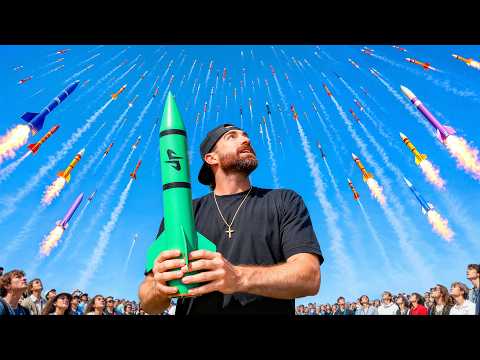 100 Person Rocket Battle thumbnail