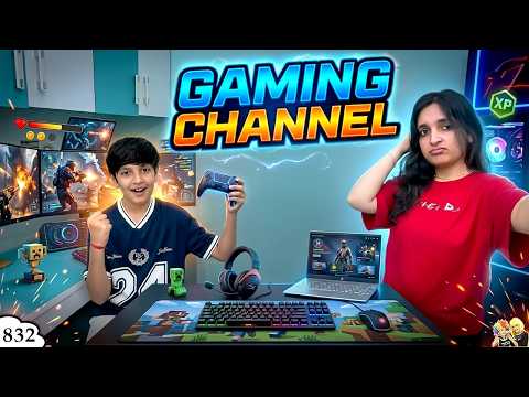 GAMING CHANNEL | Ep 832 | Family Comedy Vlog | Aayu and Pihu Show thumbnail