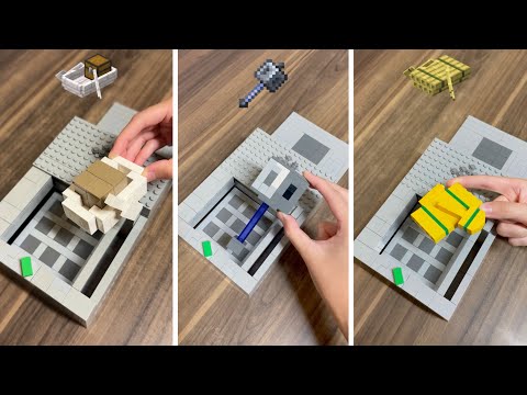 Crafting Minecraft items BUT Lego!  thumbnail
