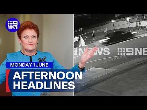 One Nation's first ever lead in polls; Exclusive pictures of wild police chase | 9 News Australia thumbnail