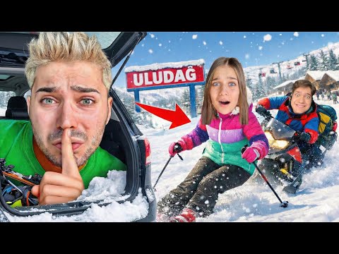 AİLEMİ GİZLİCE ARABADA TAKİP ETTİM ?! Gizli Uludağ Tatili ❄️ thumbnail