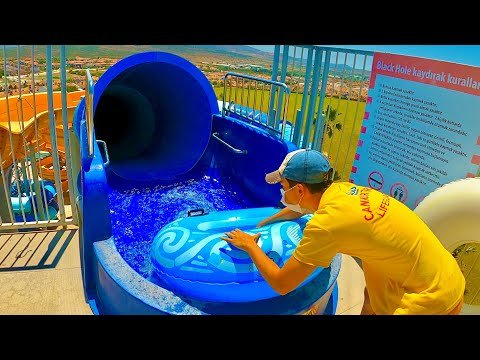 Into the Black Hole 💦 | Oasis Waterpark Alaçatı 🇹🇷 thumbnail