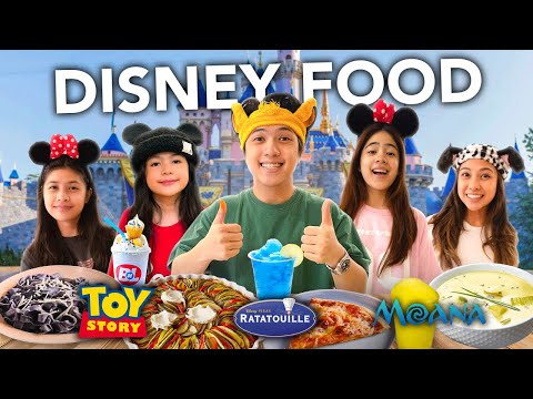 Eating Only DISNEY Food For A Day!! (Must Try!) | Ranz and Niana thumbnail