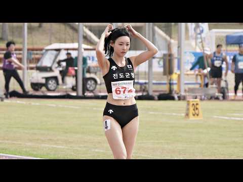 육상 여신 김민지 VS 일반인 초고수 200미터 ㄷㄷ thumbnail