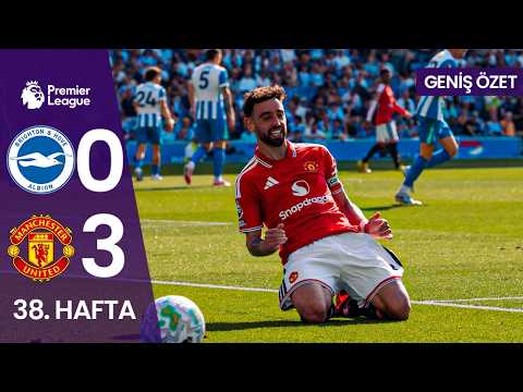 GENİŞ ÖZET | Brighton (0-3) Manchester United | 38. Hafta MAÇ ÖZETİ | Premier League - 2025/26 thumbnail