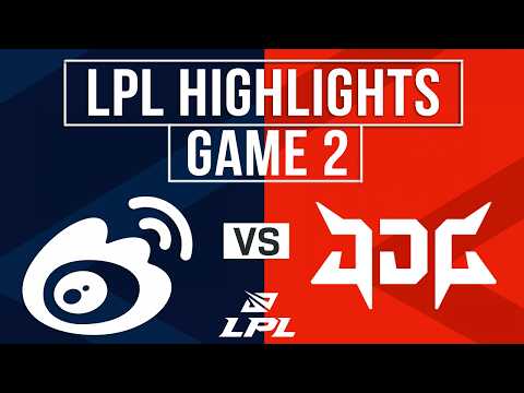 WBG vs JDG Highlights Game 2 | LPL 2026 Split 2 | Weibo Gaming vs JD Gaming thumbnail