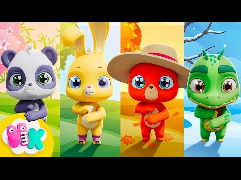 The 4 Seasons 🍂❄️ A Ram Sam Sam | Songs for Kids | HeyKids Nursery Rhymes thumbnail