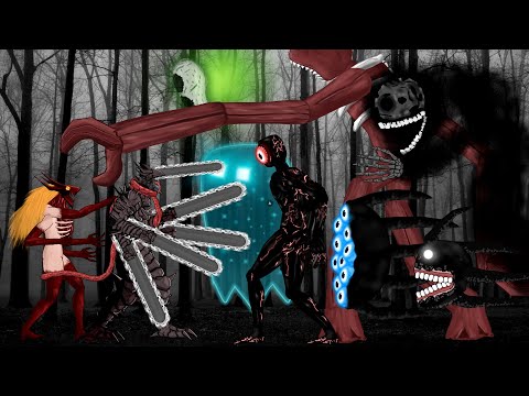 DEVIL CHAINSAW MAN, Power Blood Devil vs All Monsters in Doors Roblox Animation thumbnail