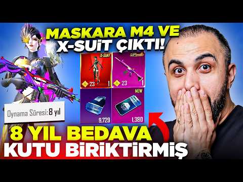 8 YILDIR KUTU BİRİKTİREN İZLEYİCİME HER ŞEYİ ÇIKARDIM!! 😱 (X-SUİT ve MASKARA ÇIKTI) PUBG Mobile thumbnail