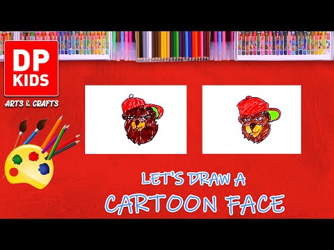 Let's draw a Cartoon Face  | DP KIDS | ARTS | ENGLISH | 615 thumbnail