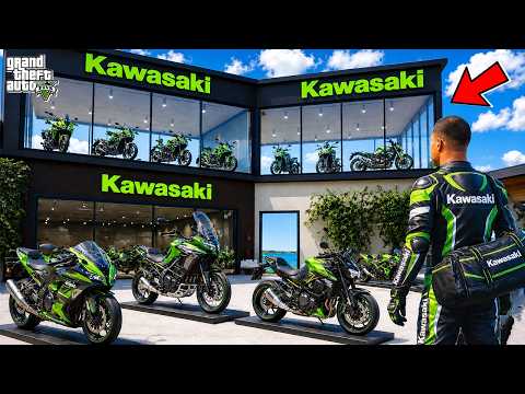 Franklin Open a New KAWASAKI NINJA Bike Showroom in GTA 5! thumbnail