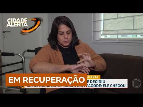 Exclusivo: mulher atropelada no dia do aniversário pelo ex fala em momento de recuperação thumbnail