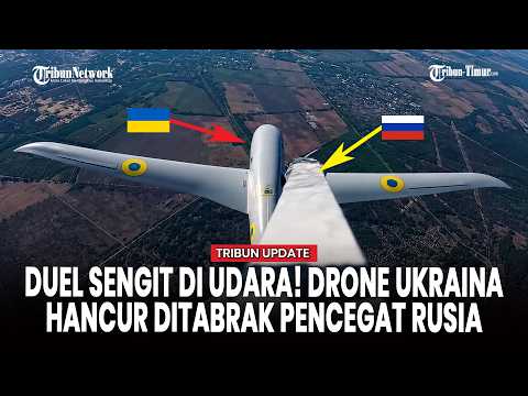 Duel Drone di Udara! UAV Ukraina Ditabrak Drone Pencegat Rusia thumbnail