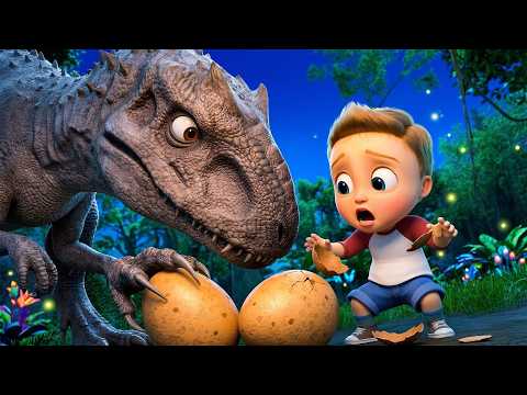 🥚 Who Stole the Dino Eggs? | T-Rex Rampage! thumbnail