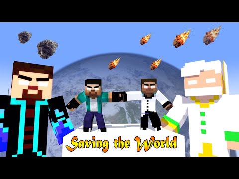 XDJames Save the Earth from Asteroid | Herobrine Brothers Animation #trending  #animation #anime thumbnail
