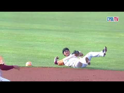 05/24 富邦 VS 樂天 二局上，樂天守備失誤讓打者攻佔一三壘，後續靠著兩次三振和盜壘刺殺幫助陳克羿力保不失 thumbnail