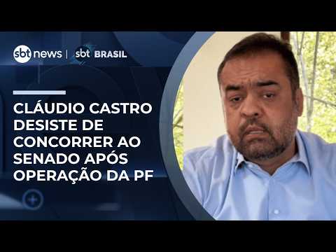 Banco Master: Cláudio Castro desiste de concorrer ao Senado após operação da PF | #SBTBrasil thumbnail