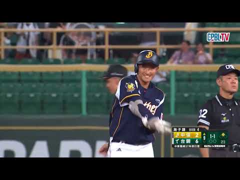 05/28 中信 VS 台鋼 九局上，二三壘有人的情況，台鋼推出守護神林詩翔登板，雖失掉2分，仍有驚無險收下勝利 thumbnail