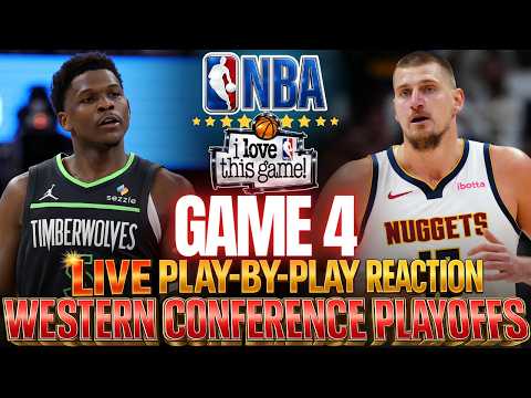 ?WOLVES VS NUGGETS │ GAME 4 of the NBA PLAYOFFS  Basketball Play-By-Play Reaction & Scoreboard thumbnail