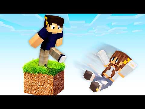 MINECRAFT, mas é APENAS 1 BLOCO REALISTA! thumbnail