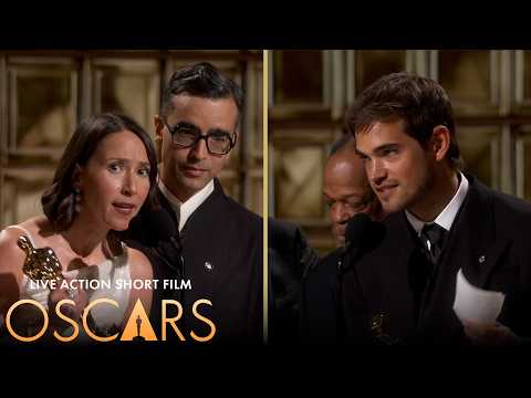 'The Singers' & 'Two People Exchanging Saliva' Win Best Live Action Short | 98th Oscars (2026) thumbnail