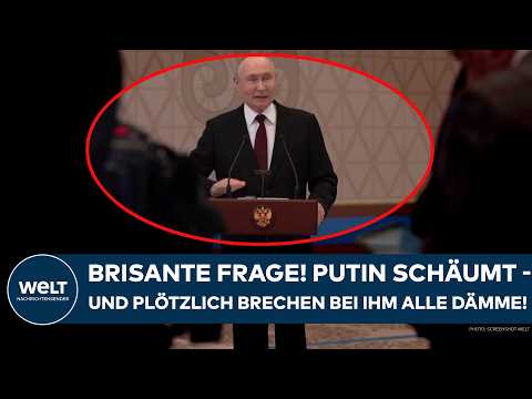 URKAINE-KRIEG: Brisante Frage! Wladimir Putin schäumt - und plötzlich brechen bei ihm alle Dämme! thumbnail