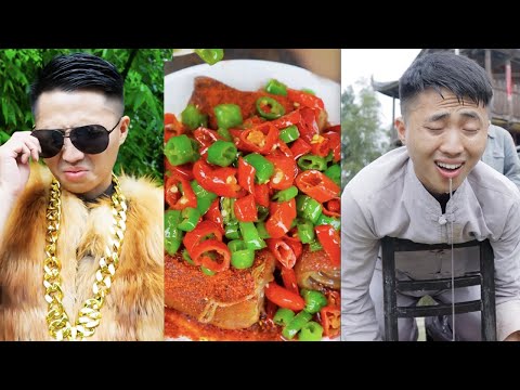 How rich people eat? | Funny TikTok Mukbang 2022 | Songsong and Ermao thumbnail