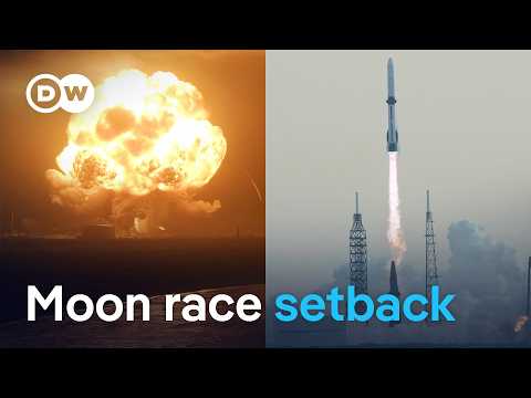 Fireball on the launch pad: Trouble for Bezos’ moon ambitions | DW News thumbnail
