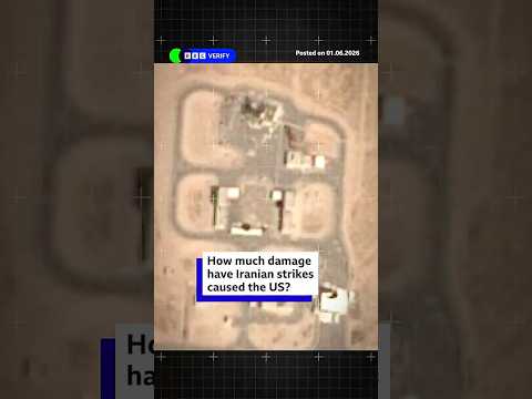 Iran attacks damage 20 US military sites since start of war, satellite images show. #BBCNews thumbnail
