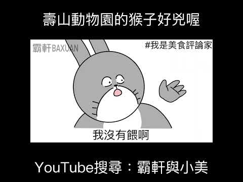 壽山動物園的猴子好兇喔｜霸軒與小美 Baxuan & Mei thumbnail