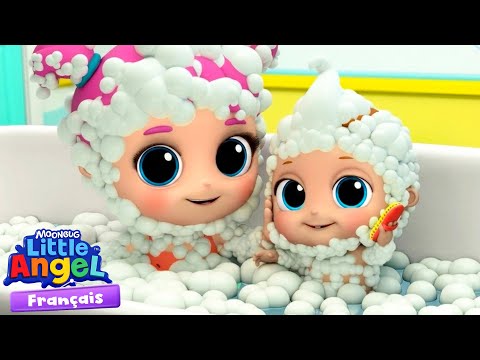 La Chanson du Bain | Comptines avec Bébé Louis | Little Angel Français thumbnail