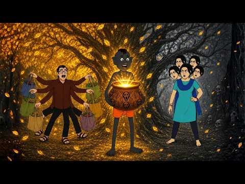 Lullu O upokar er hari || magical pot story bangla || Bengali funny ghost story thumbnail