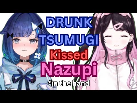 Kaga Nazuna talking about drunk Tsumugi kissing her!【VSPO】 thumbnail