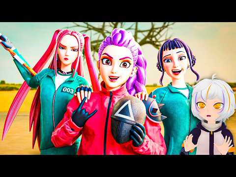 ¿¡HUNTRIX en SQUID GAME!? | ChuyMine REACCIONA a KPop Demon Hunters thumbnail