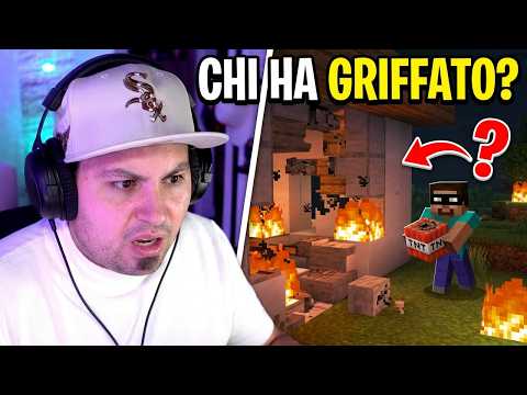 CHI MI HA GRIFFATO CASA SU MINECRAFT HARDCORE IN LIVE CON I MIEI AMICI?! thumbnail