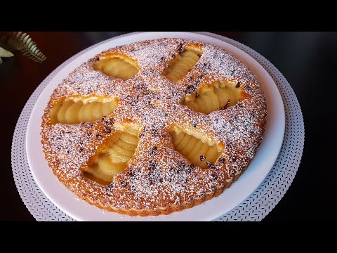 La prepari in 5 minuti! La torta con pera, cioccolato e mandorle woow  sofficissima e buonissima 🥰 thumbnail