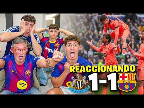 REACCIONANDO al NEWCASTLE 1 - 1 FC BARCELONA *salvados en el último segundo…* thumbnail