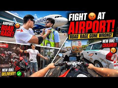 Fight on Airport😡 New Superbike Surprise😍 Lena Delhi aagaya❤️ thumbnail