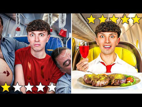 I Tried CHEAP vs EXPENSIVE Airplane Seats Challenge! thumbnail