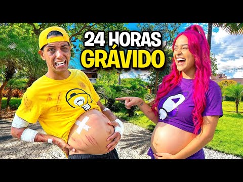 FIQUEI GRAVIDO JUNTO COM MINHA CUNHADA POR 24 HORAS *Aguentei ?  thumbnail