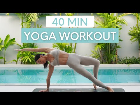 40 MIN YOGA WORKOUT || Full Body Yoga Flow For Strength & Flexibility thumbnail