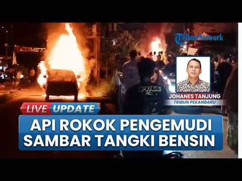 Api Rokok Sopir Diduga Menyambar Tangki Bensin, Mobil Minibus di Pelalawan Riau Ludes Terbakar thumbnail
