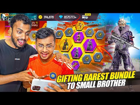 Gifting Rarest Bundle Purple Shade To Bhushan ?Rarest Bundle Return - Garena Free Fire Max thumbnail