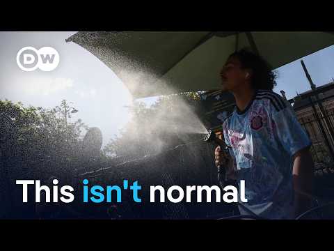 Europe experiencing record heat for May as heat dome settles in | DW News thumbnail