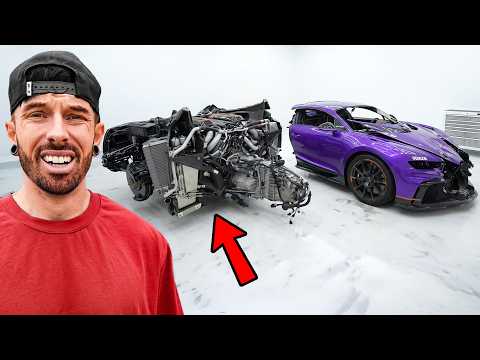 I MADE A BIG MISTAKE FIXING THE WRECKED BUGATTI CHIRON thumbnail