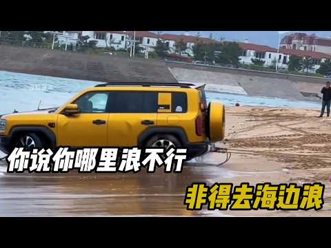 你说你哪里浪不行，非得去海边浪 #汽车 #汽車 #汽车知识 thumbnail