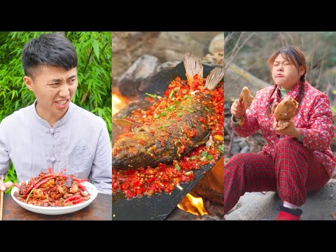 Funny Pranks and Eating Spicy Food 2022 | Funny Mukbang | Pepper Queen Erya & Songsong and Ermao thumbnail