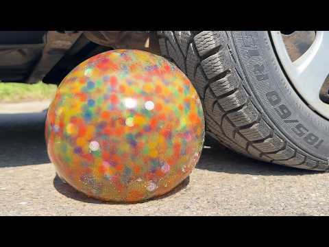 ORBEEZ COCA COLA BALLOON VS CAR, Coca Cola Zero, PowerAde, Fanta, Sprite, Fruko and Mentos Diff Unde thumbnail