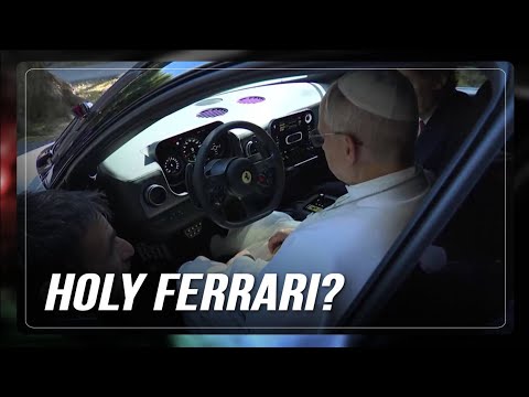Pope Leo checks out Ferrari's first all-electric car thumbnail