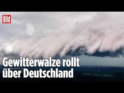 UNWETTER IN DEUTSCHLAND: Blitze, Mega-Wolke und Starkregen von Nord bis Süd! thumbnail